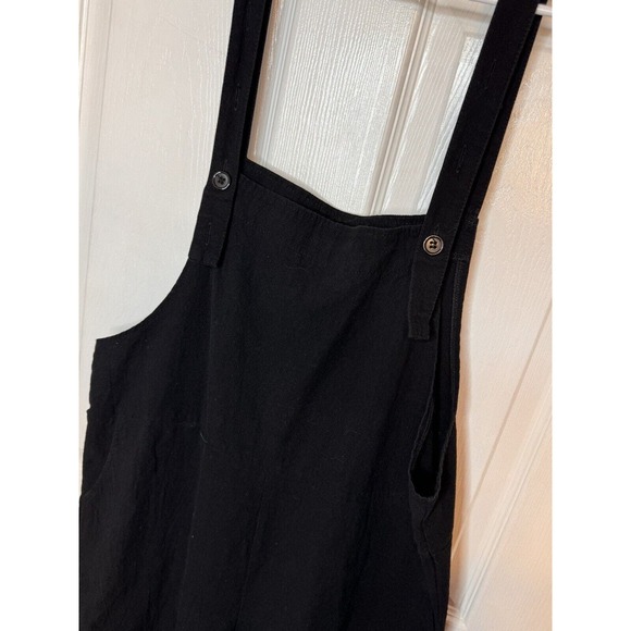 Unbranded Women's Black Lightweight Polyester Slim Hem Overall Size M (6-8) - Picture 2 of 9
